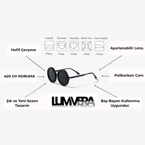 Lumvera | Ayarlanabilir Karartmalı Güneş Gözlüğü